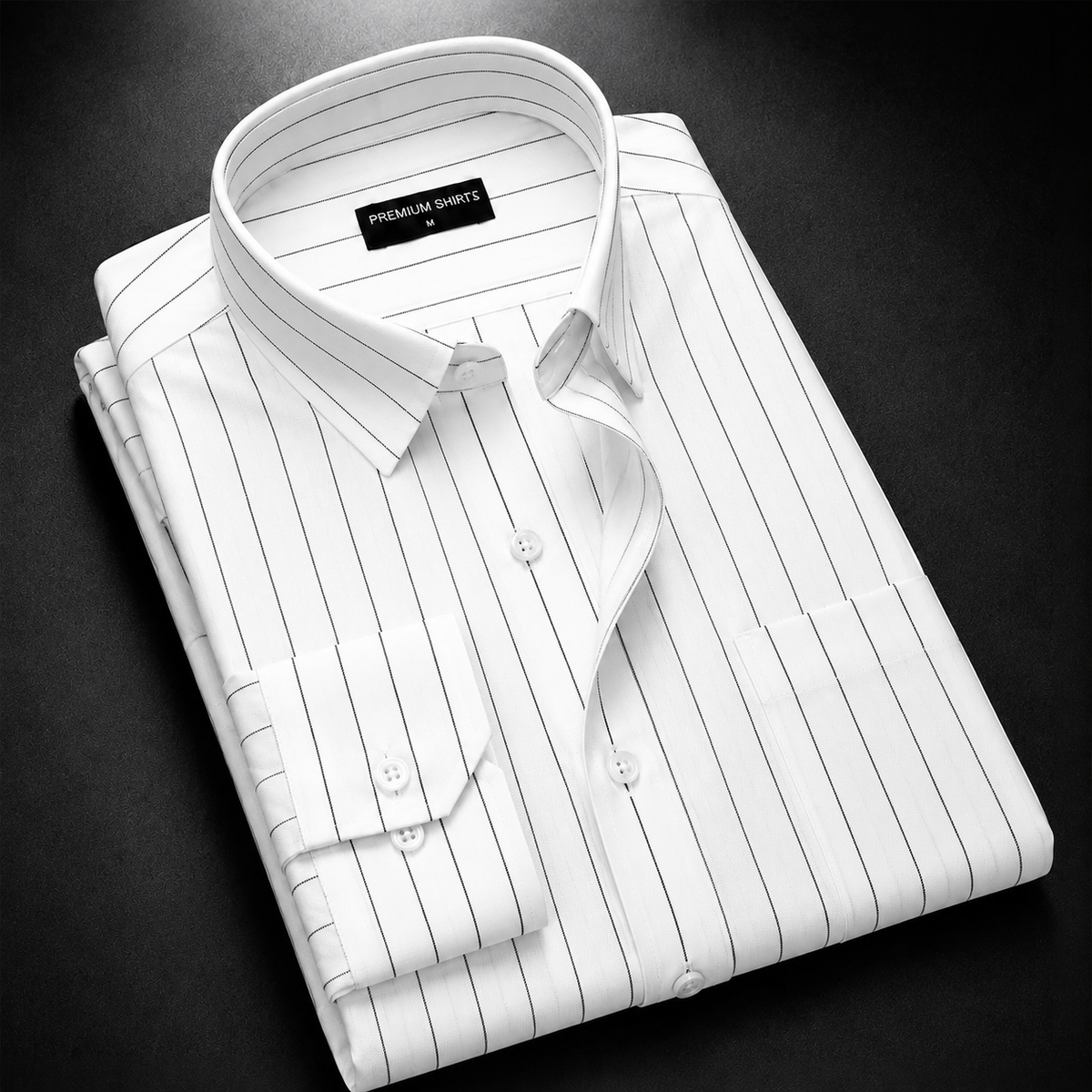 Fine Black Pinstripe shirt – included shirt 1 of 3