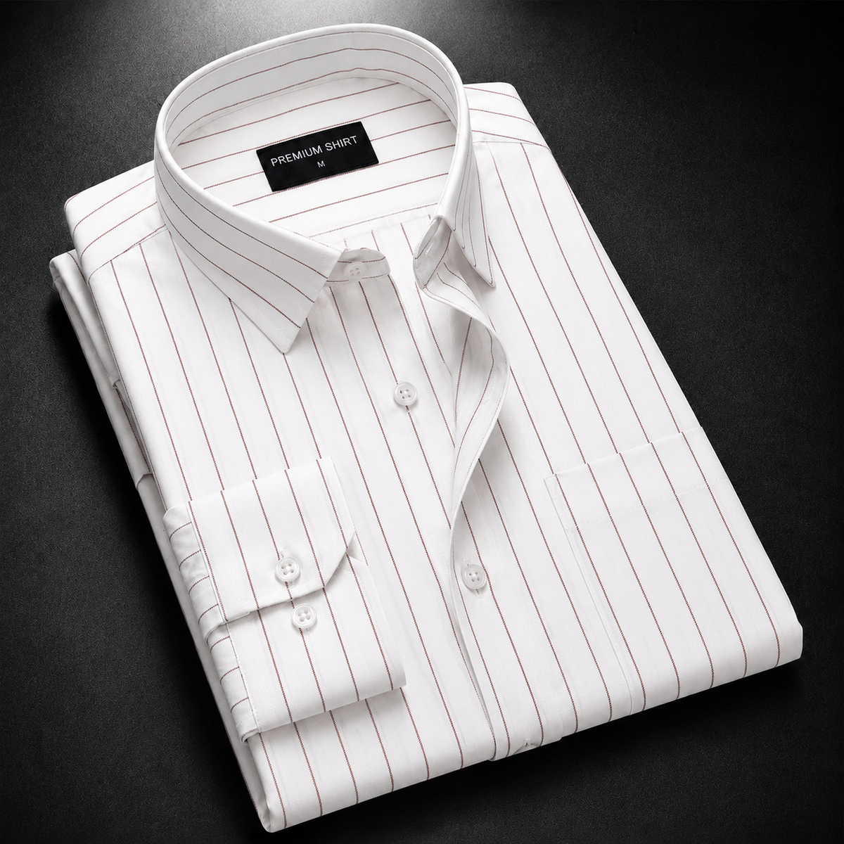 Fine Maroon Pinstripe shirt – included shirt 2 of 3