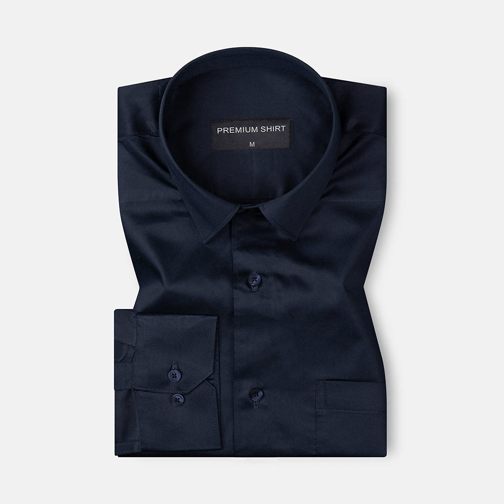 Premium Satin Shirts | Pack of 3 – White, Navy & Teal – included shirt 2 of 3