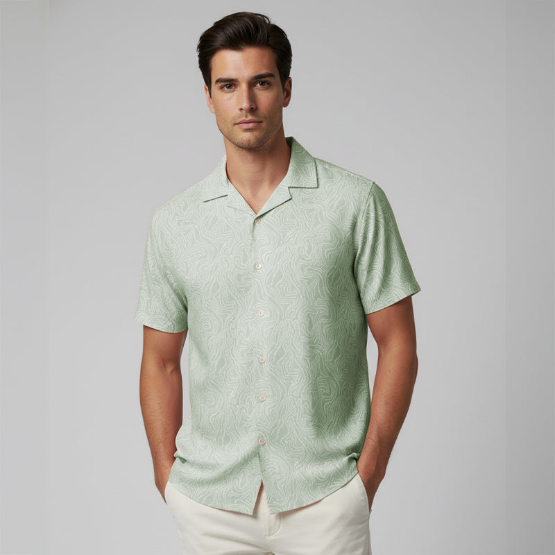 Cuban Collar Printed Shirts | Pack of 3 – Summer Edit – included shirt 3 of 3